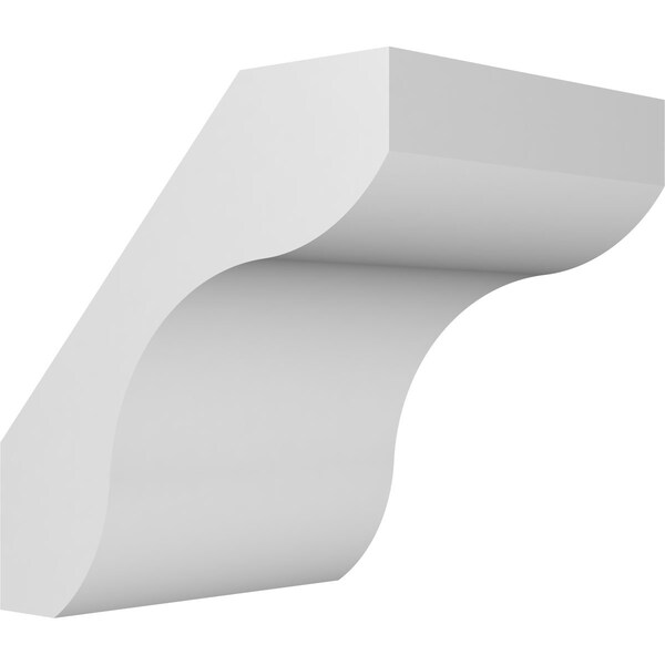 Ekena Millwork 5-in. W x 6-in. D x 6-in. H Stanfield Architectural Grade PVC Knee Brace BRCP05X06X06STA - main